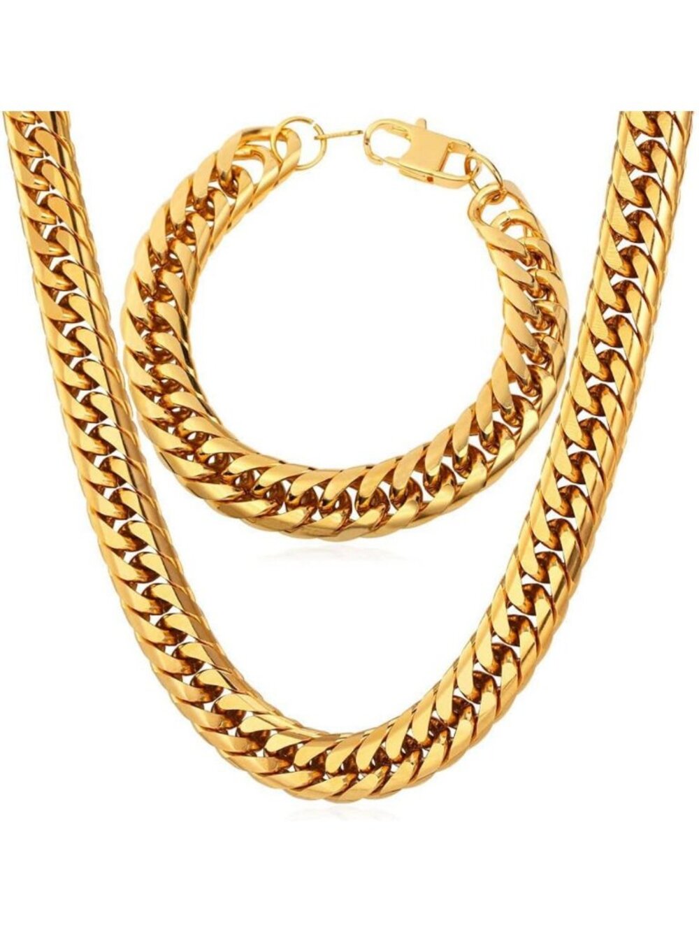 Men's Cuban Link Chain Necklace - 3.5/6/9/12mm Franco Curb Style Jewelry